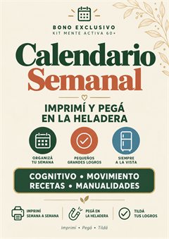 Portada del Bono 2, Calendario Semanal
