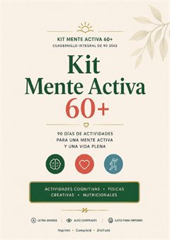Portada del Kit Mente Activa 60+